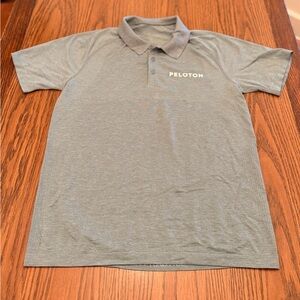 Lululemon Peloton Men's Heather khaki green Polo with Chest Logo